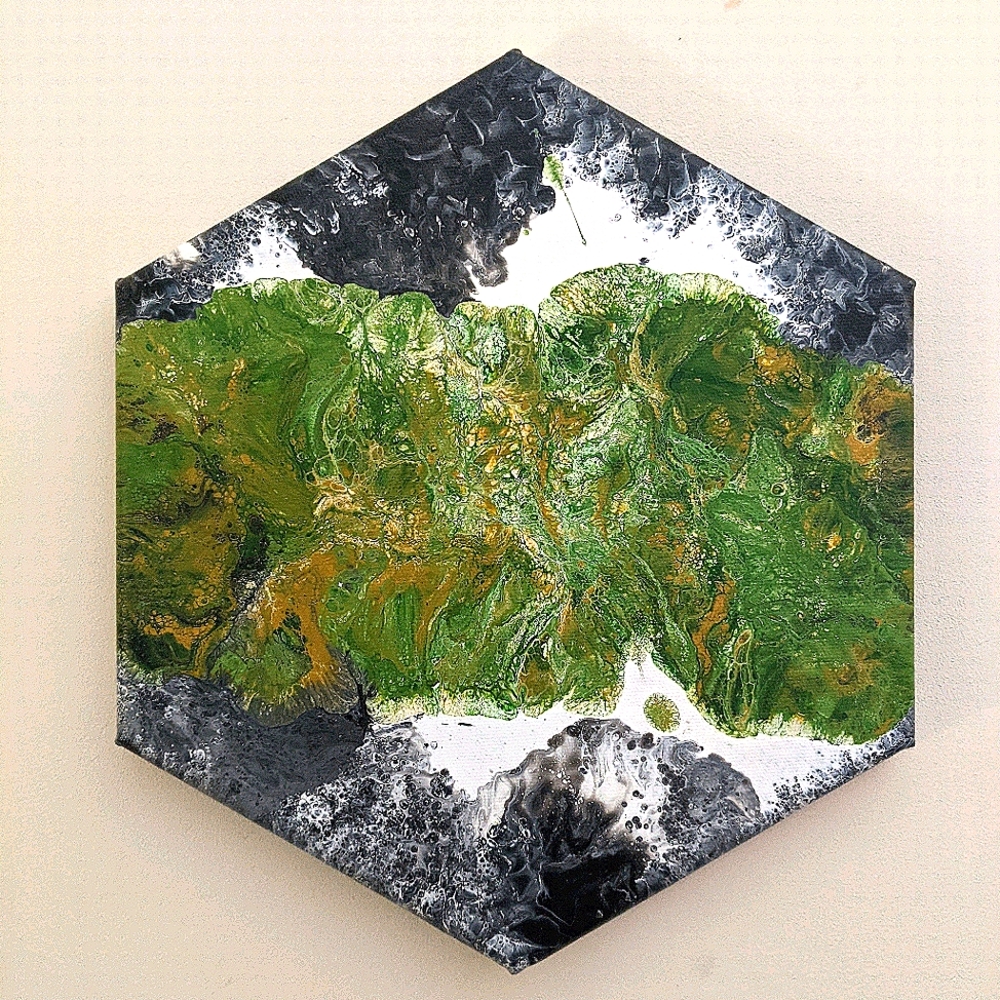 Original liquid acrylic painting on canvas